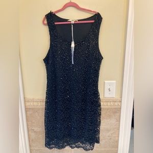 Black Sequins Dress